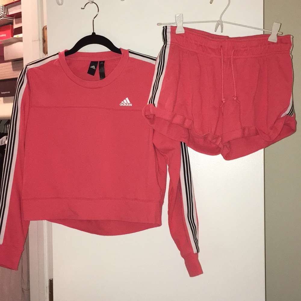 Small Pink Adidas Set